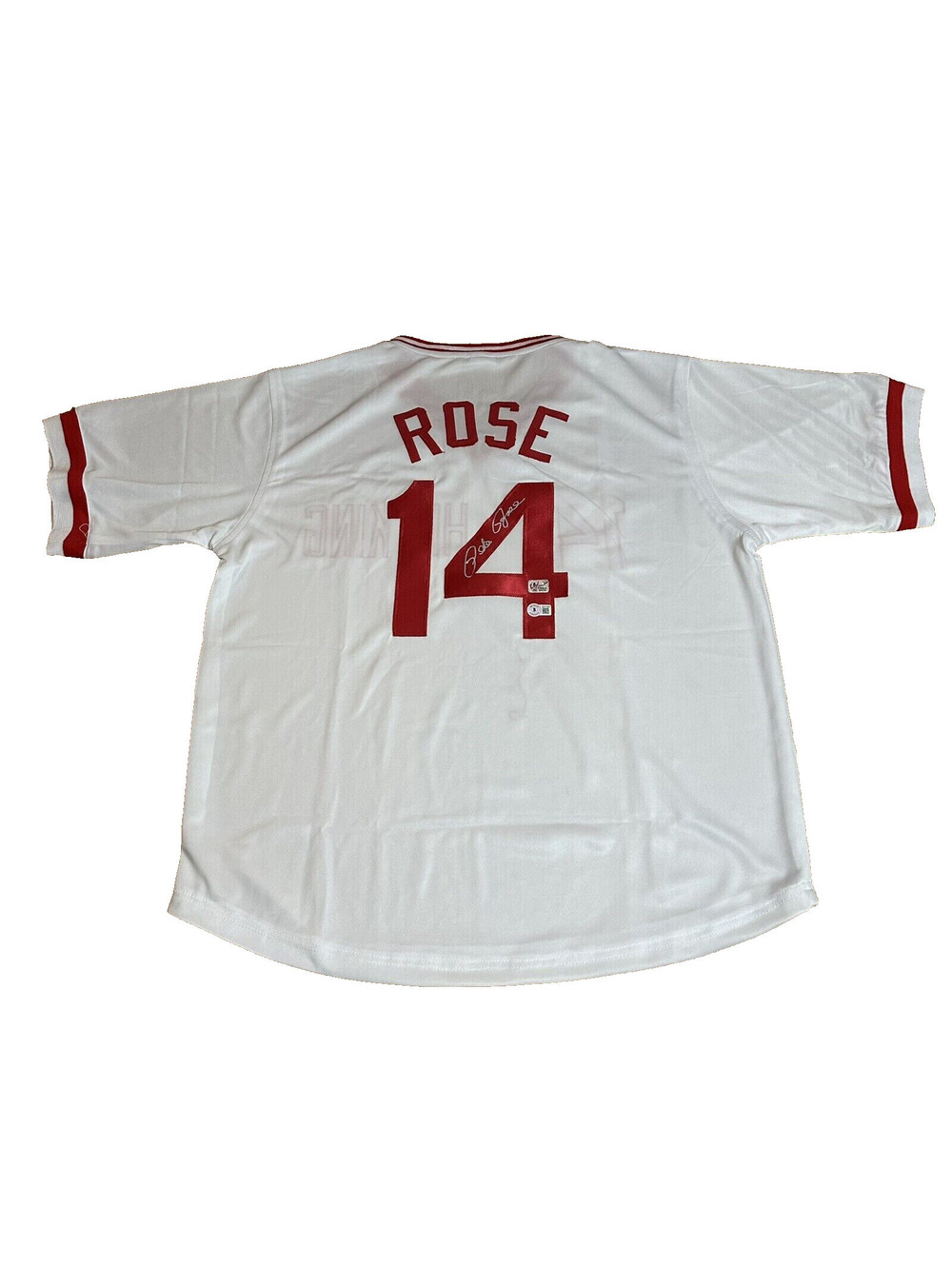 Pete Rose Signed "Hit King" Jersey Cincinnati Reds Beckett & Fiterman Sports COA